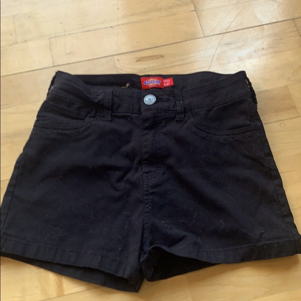 Black summer shorts
